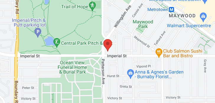 map of 1106 4105 IMPERIAL STREET